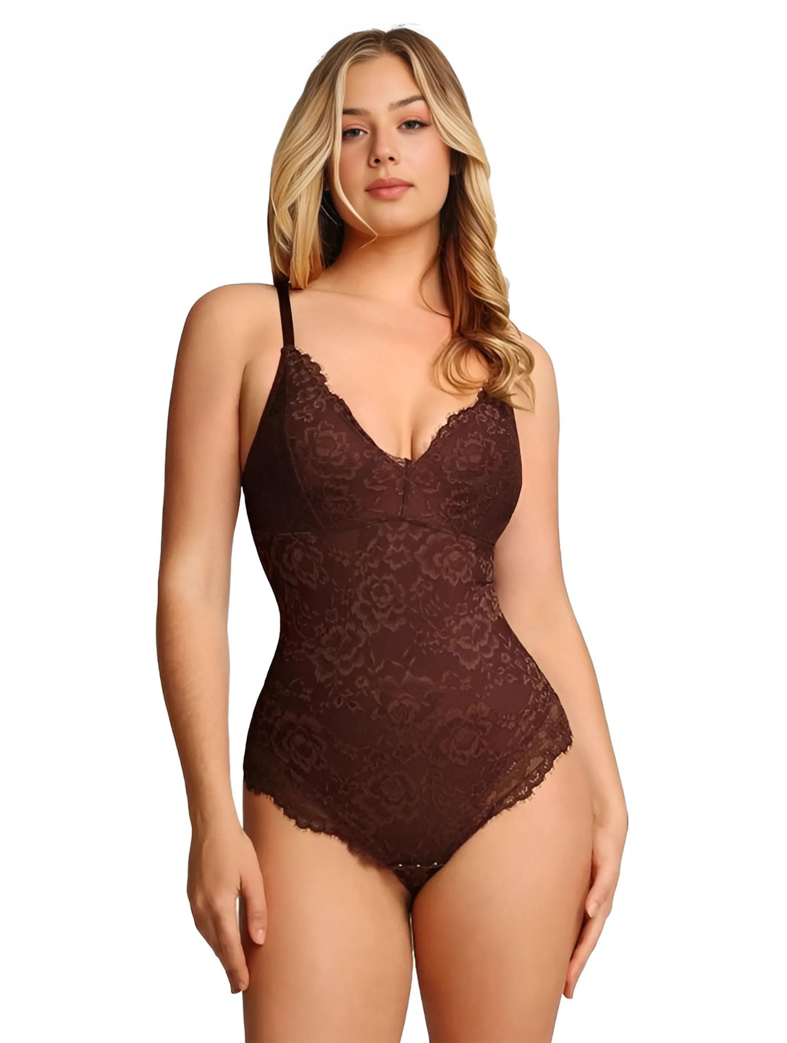 Sculpt Lace V-Neck Bodysuit