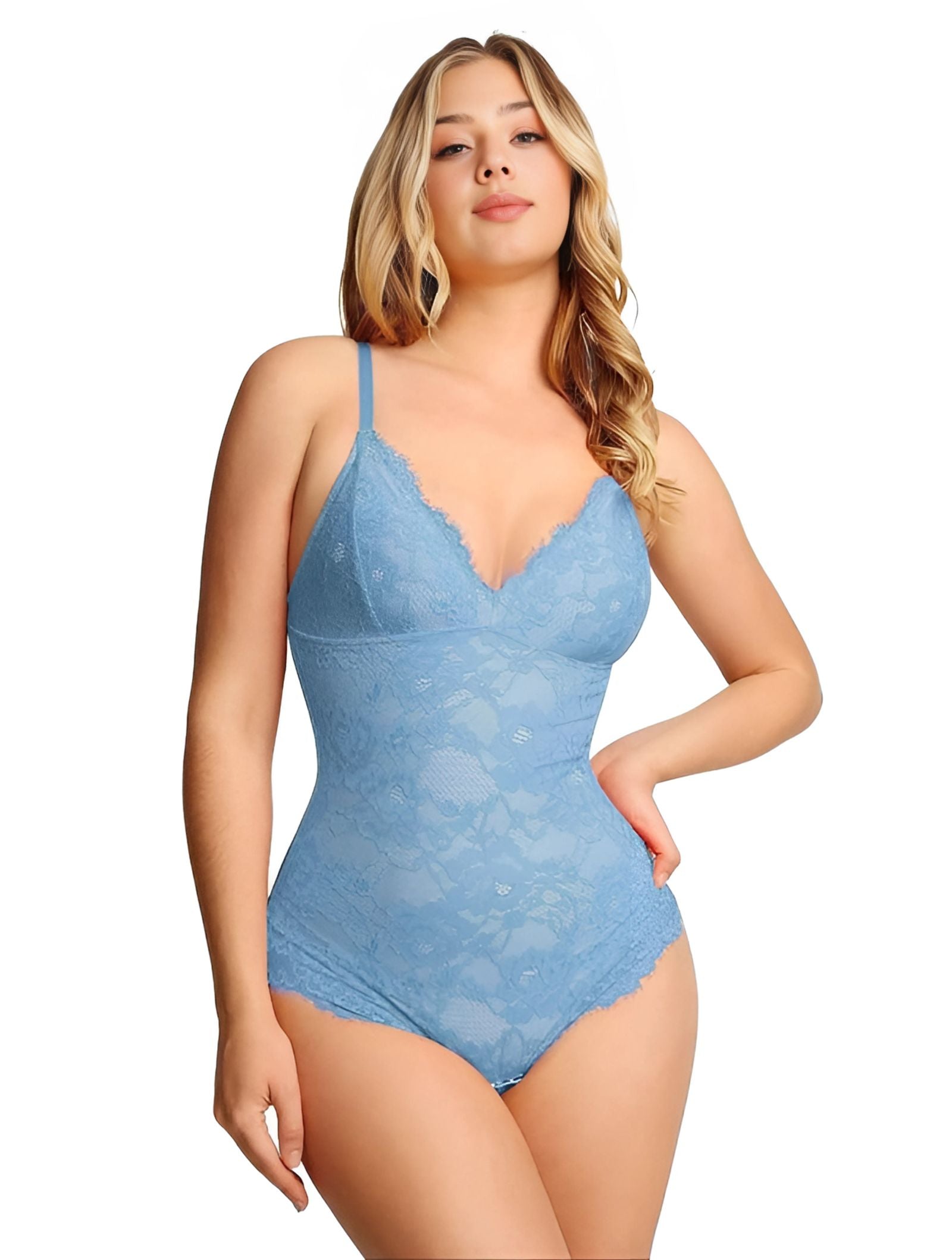 Sculpt Lace V-Neck Bodysuit