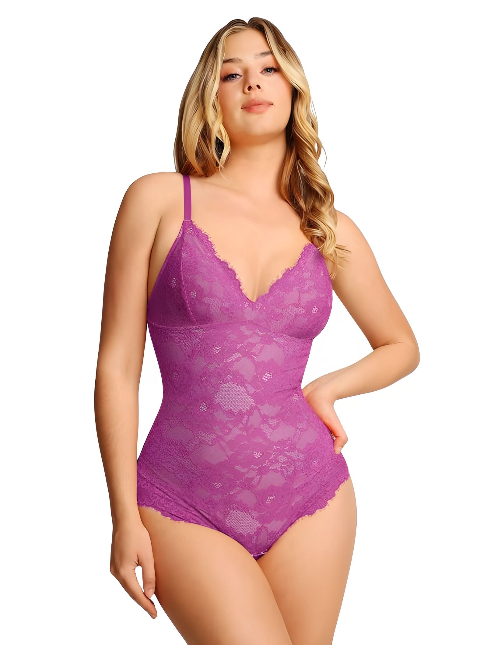 Sculpt Lace V-Neck Bodysuit