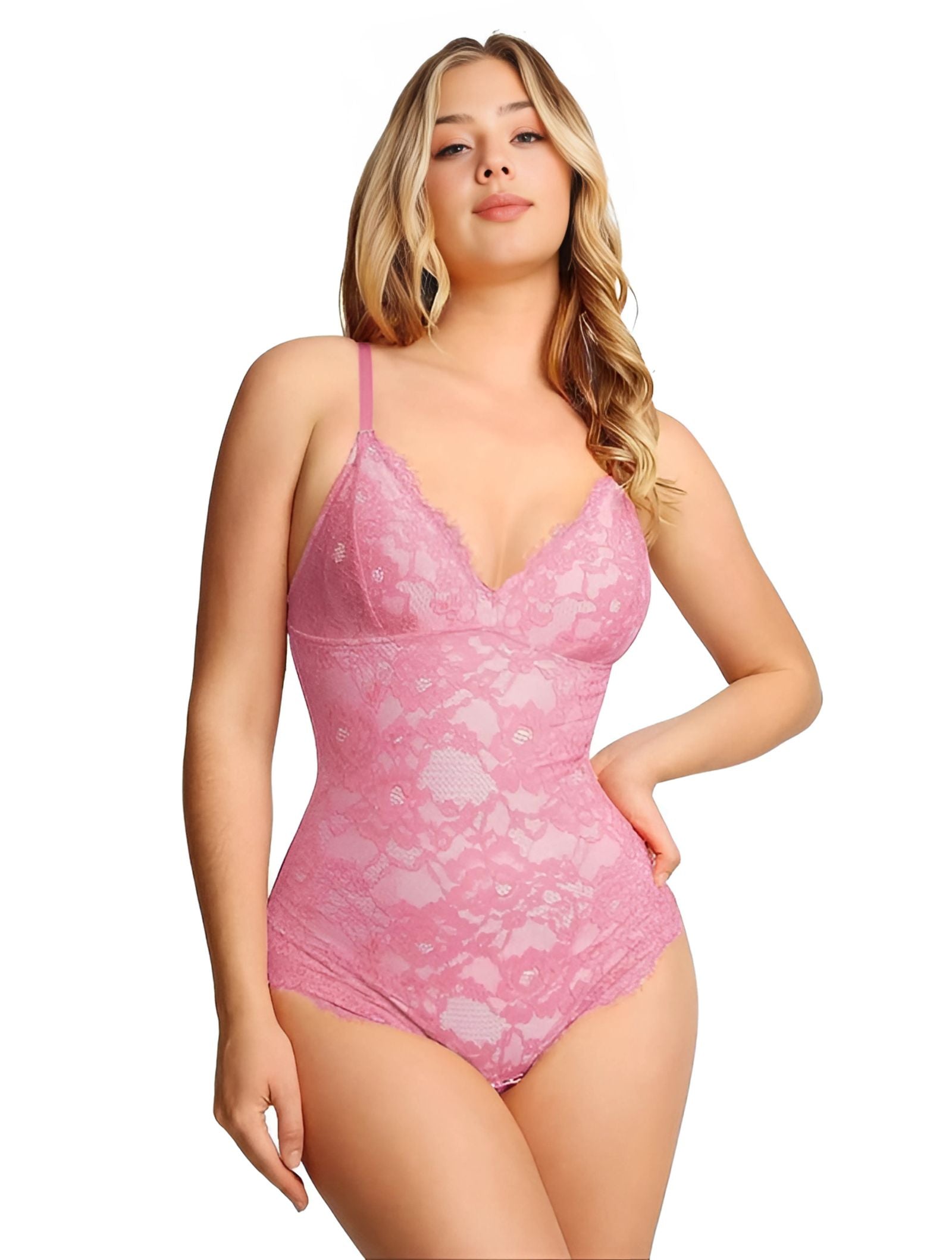 Sculpt Lace V-Neck Bodysuit