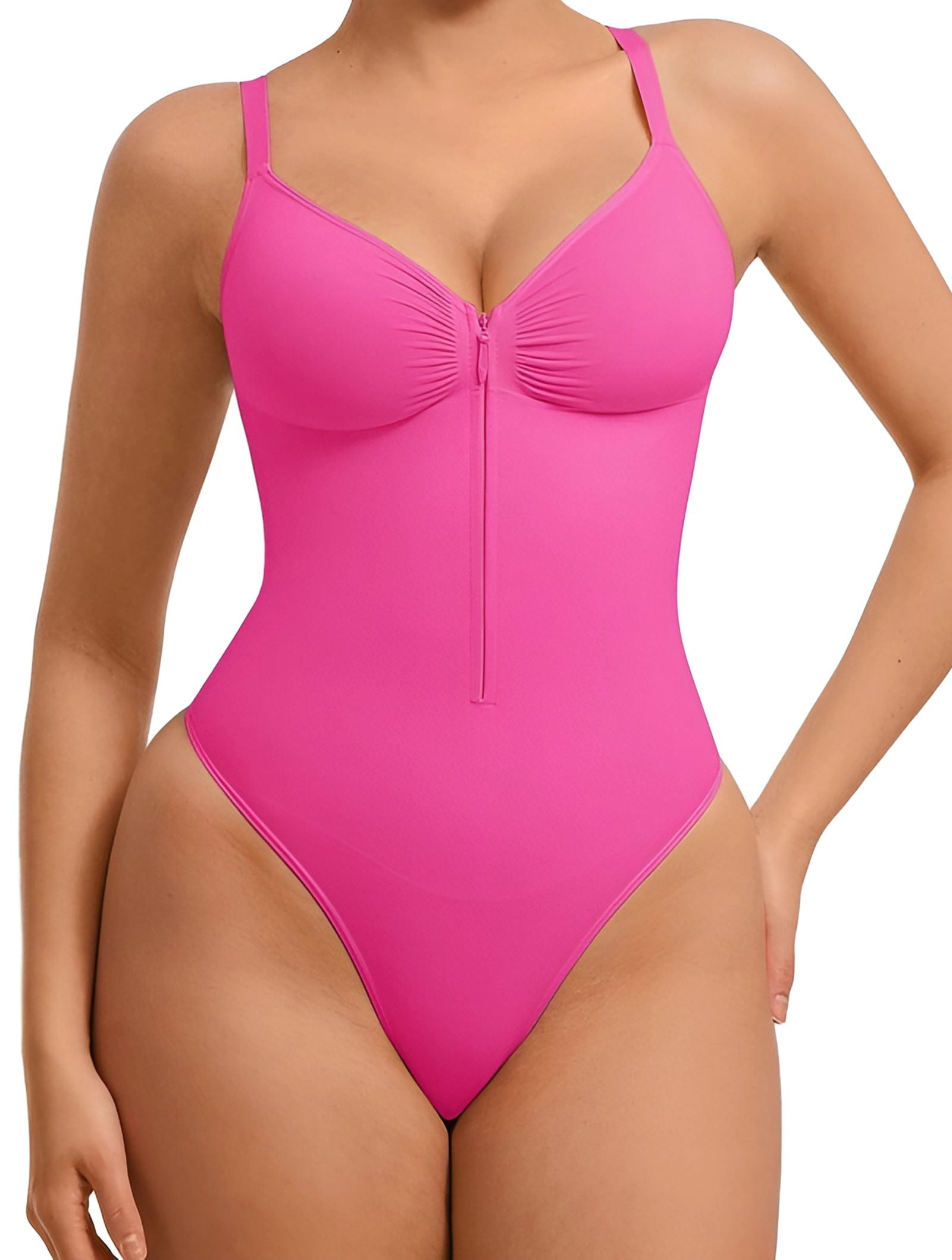 Snatch Zip Thong Bodysuit